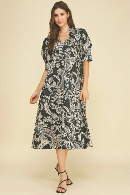 Paisley Midi Dress