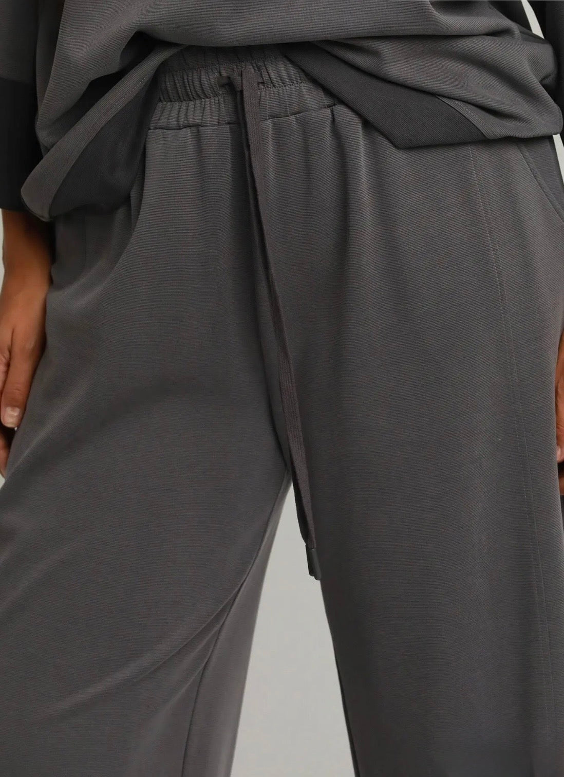 Colorblock Straight Pants Curvy