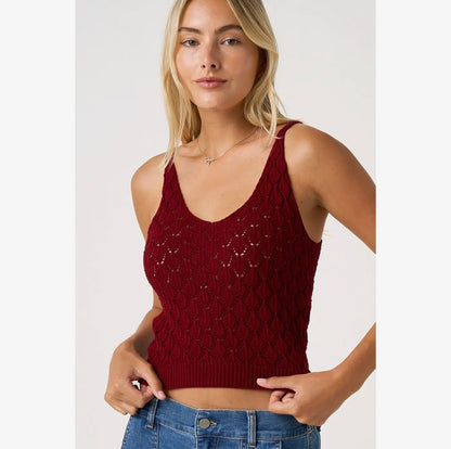 Shell Cropped Tank