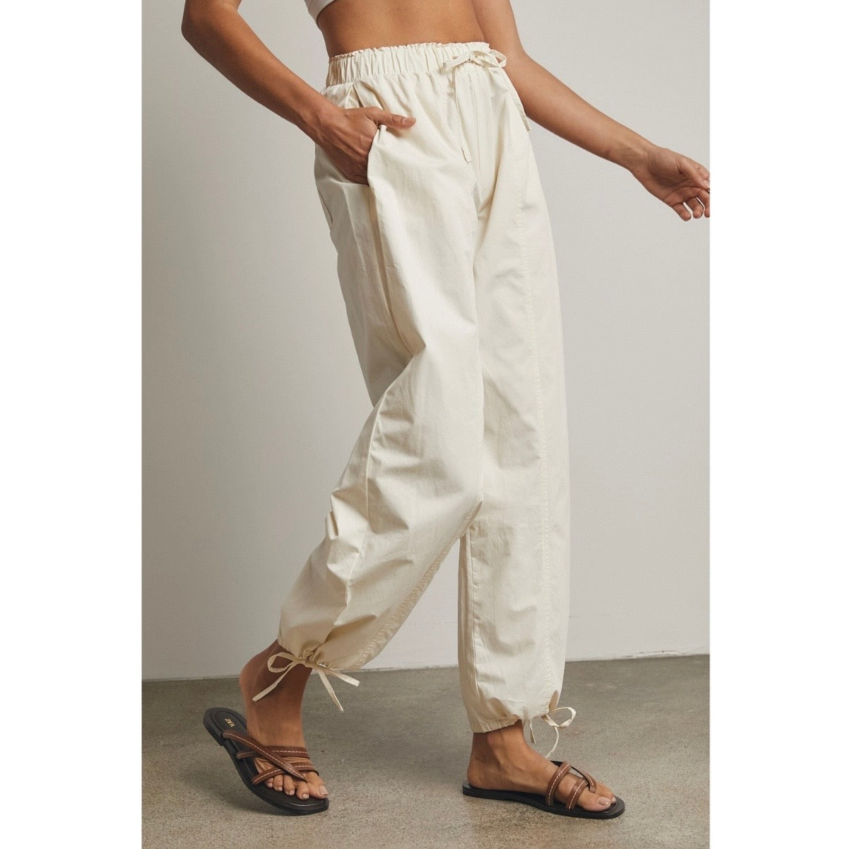 Cotton Parachute Pants
