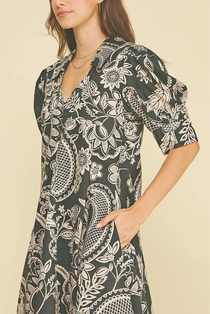 Paisley Midi Dress