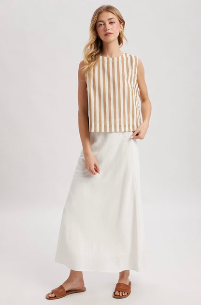 A-Line Midi Skirt