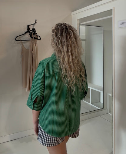 Striped Button Down Top
