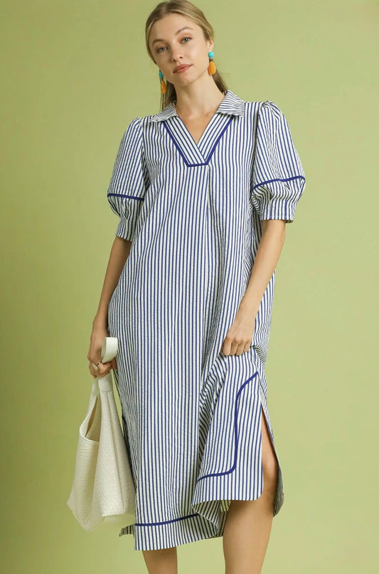 Striped Midi Dress