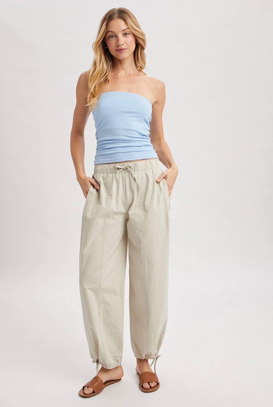 Cotton Parachute Pants