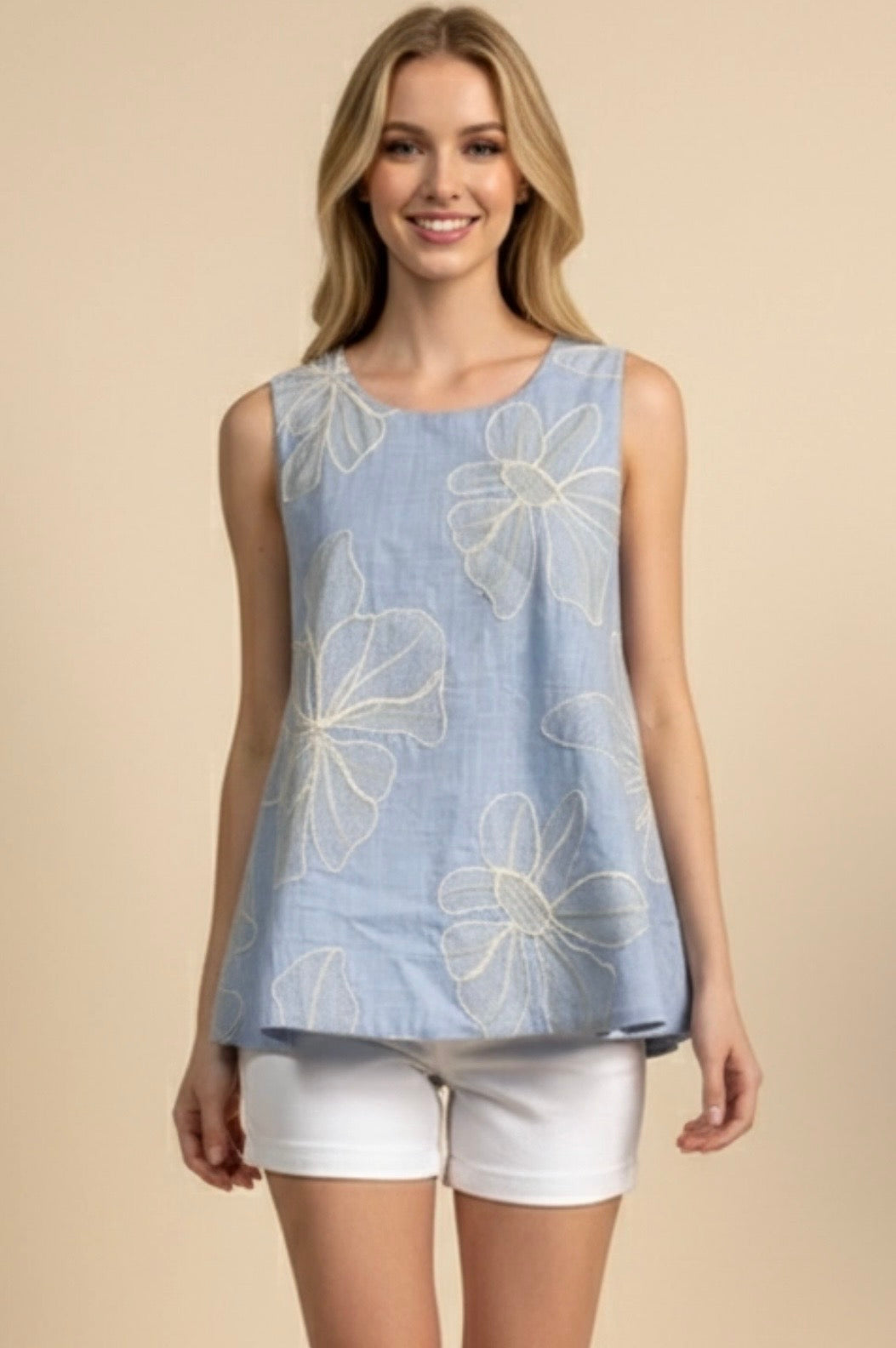 Floral Embroidered Top