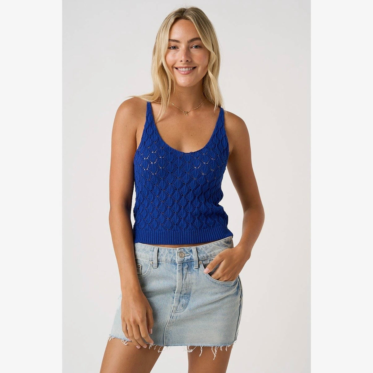 Shell Cropped Tank