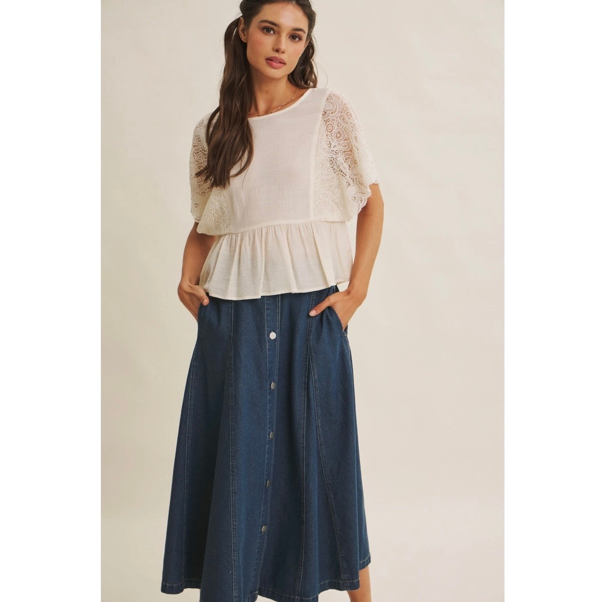 Sundown Babydoll Blouse