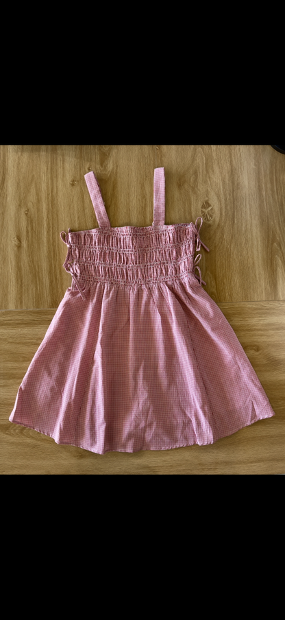 Plaid Smocked Mini Dress