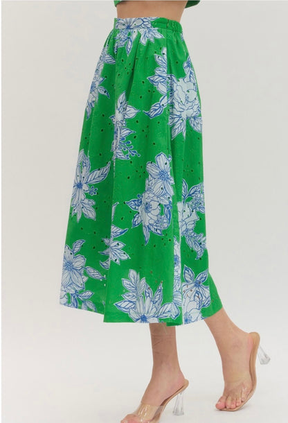 Botanical Midi Skirt (set)