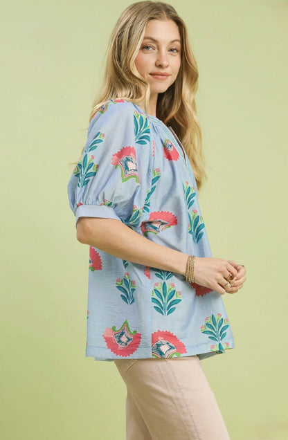 Abstract Print Top