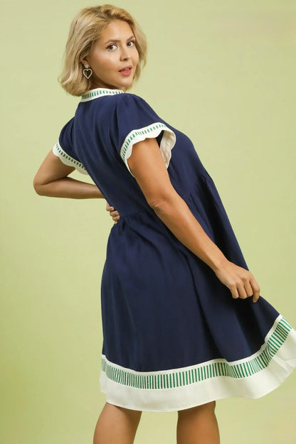 Linen Flutter Dress Curvy