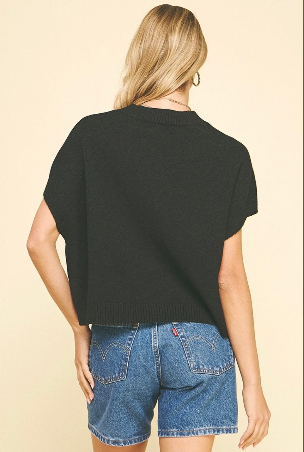 Dropped Shoulder Sweater Top