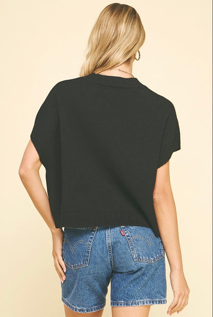 Dropped Shoulder Sweater Top