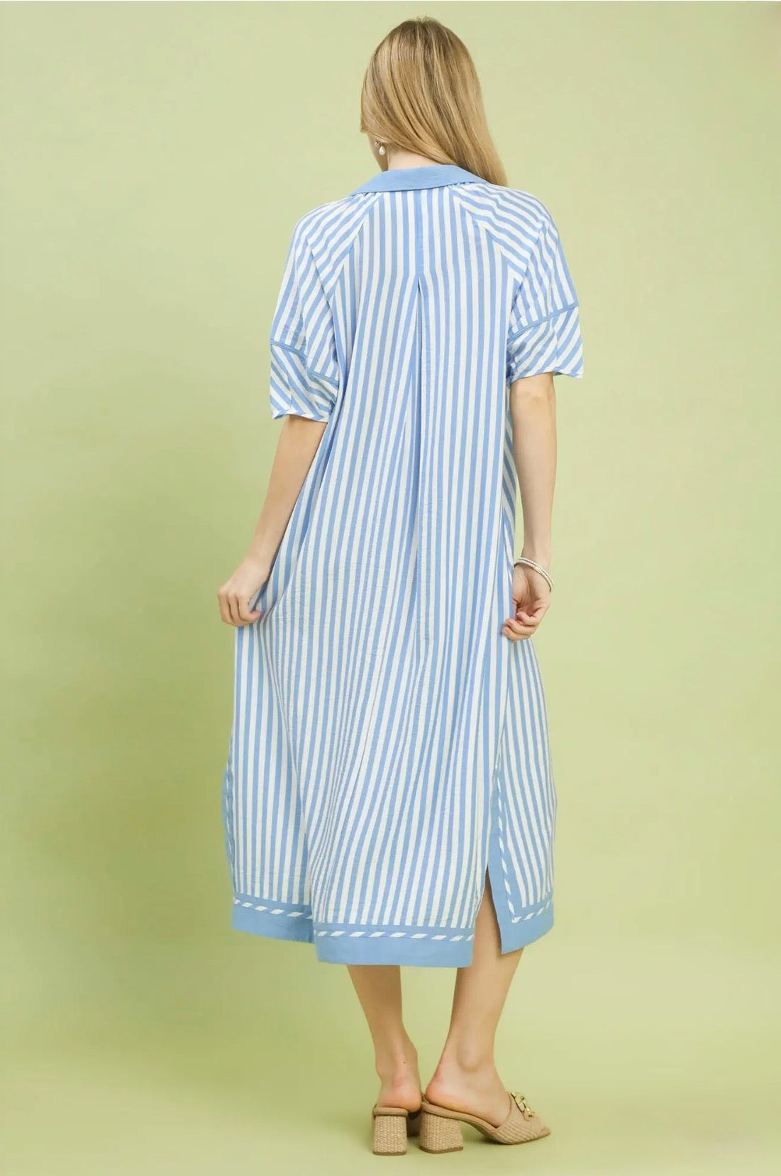 Coastal Stripe Midi Dress