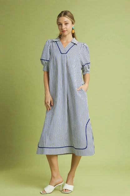 Striped Midi Dress