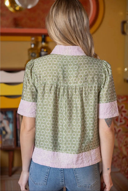 Button Down Floral Top