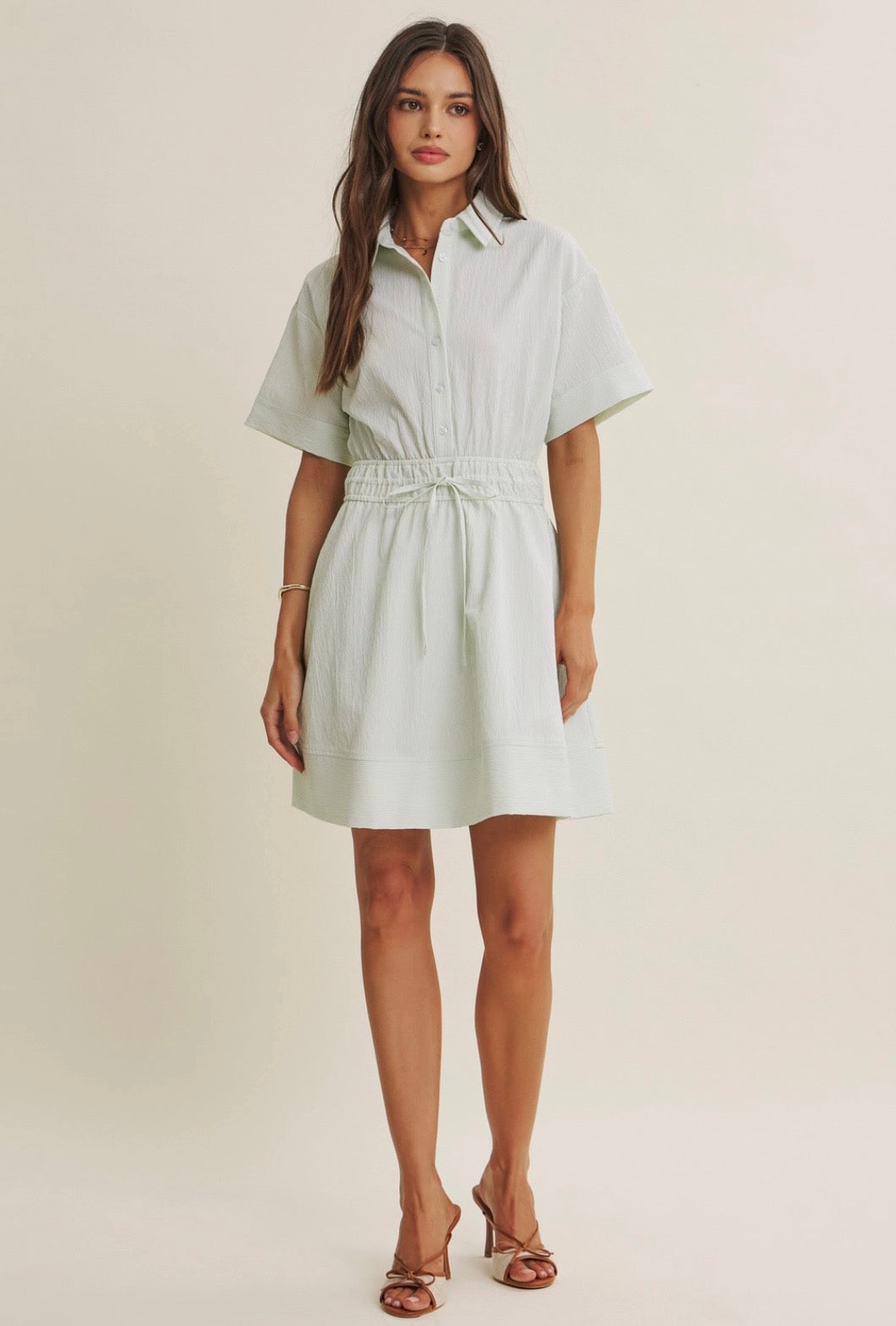Button Down Mini Dress
