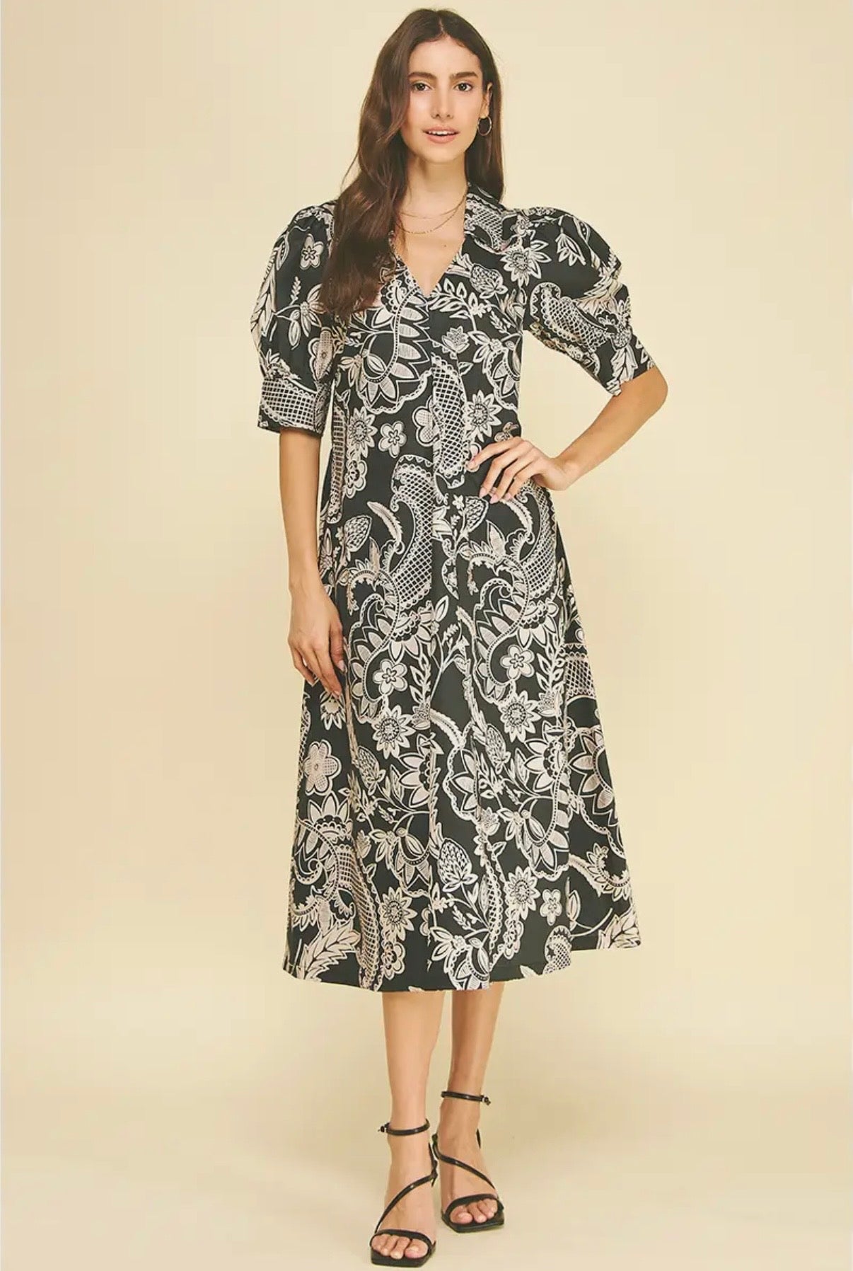 Paisley Midi Dress