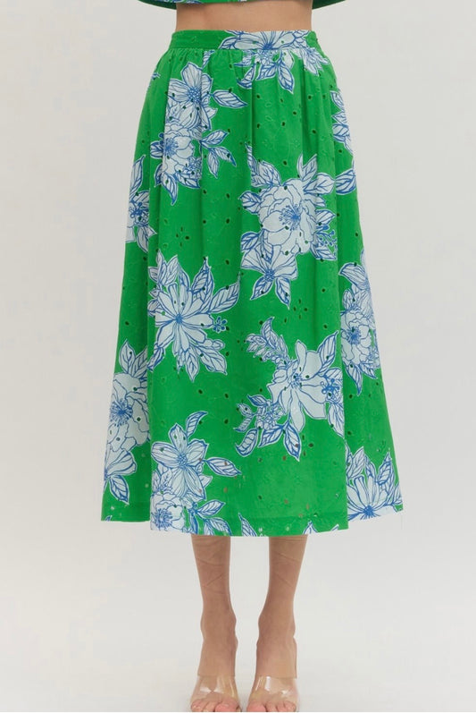 Botanical Midi Skirt (set)