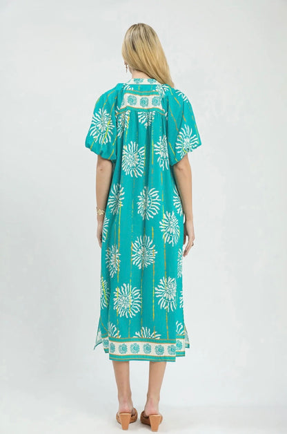 Smocked Midi Dress