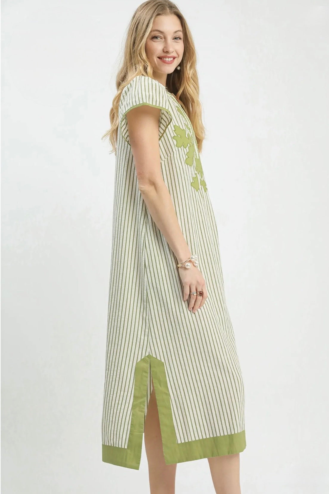 Stripe Midi Dress