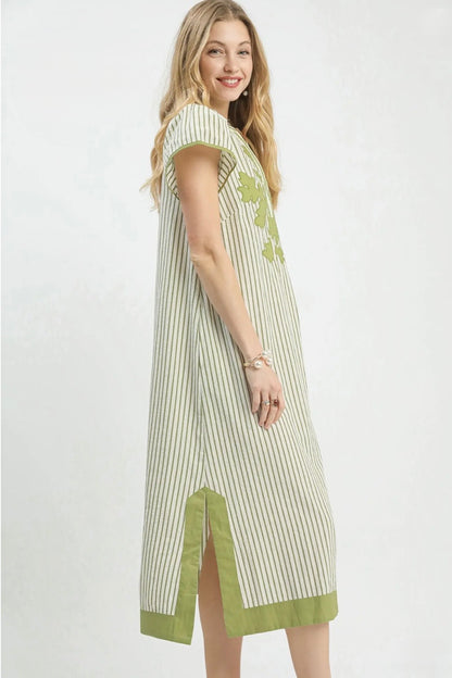 Stripe Midi Dress