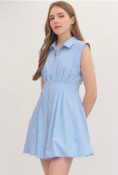Bubble Hem Mini Dress