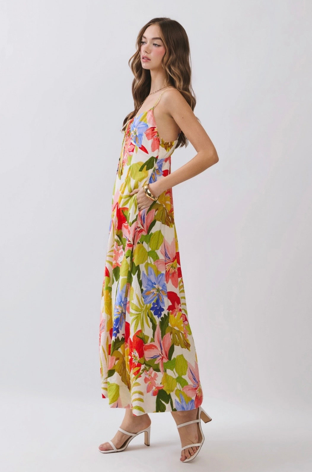 Tropical Midi Dress