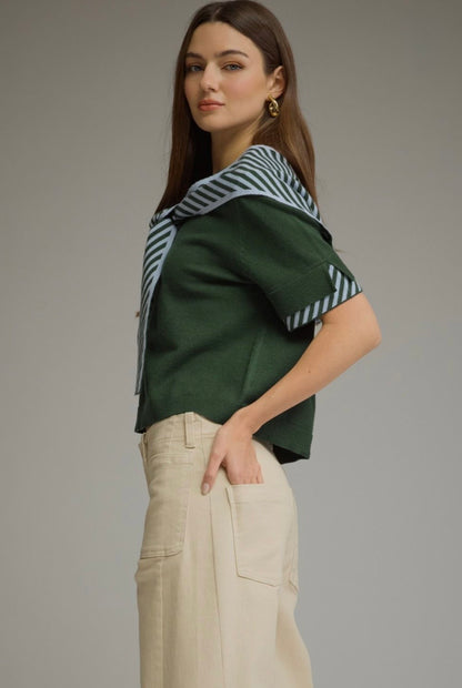 Scarf Knit Sweater