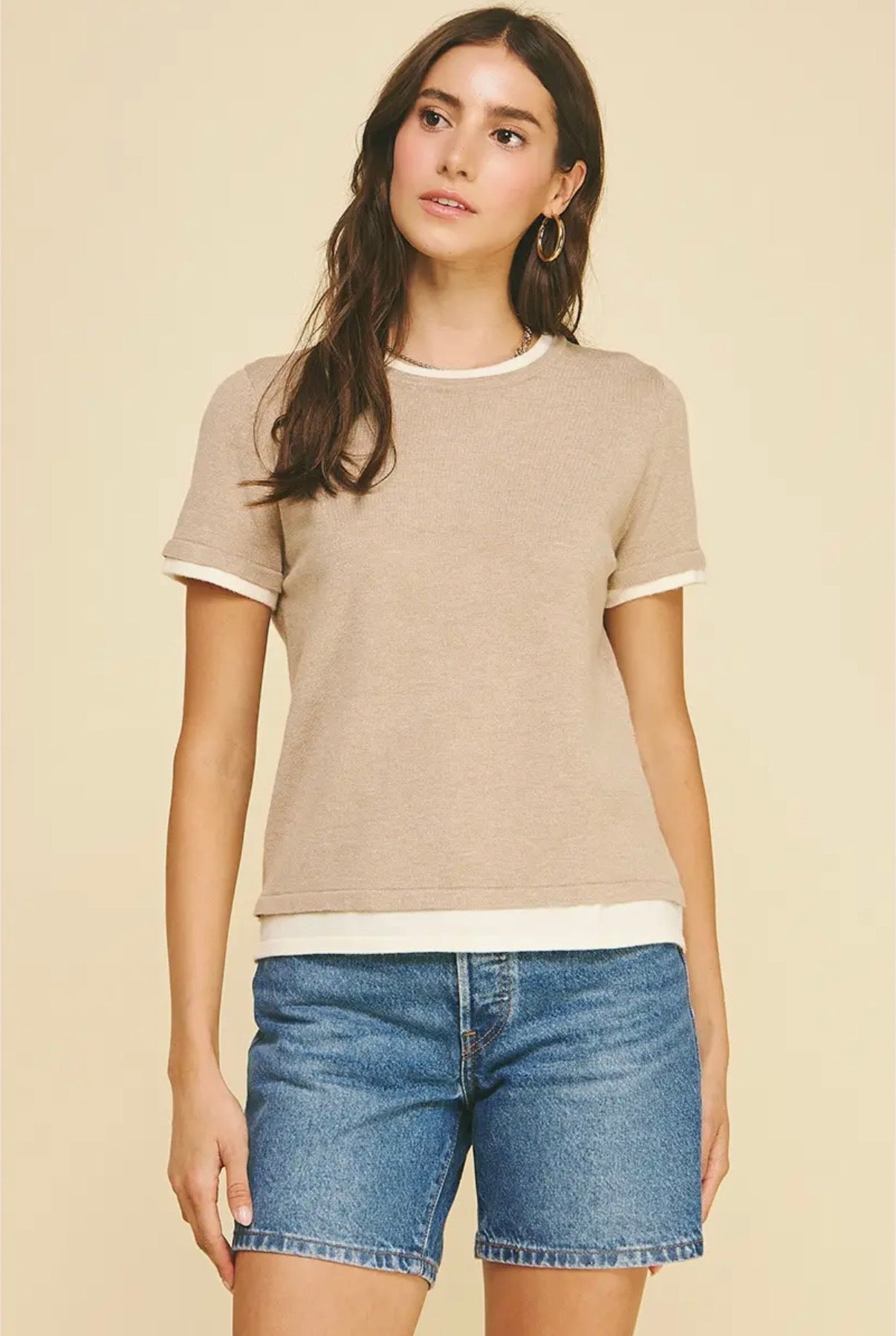 Double Layered Knit Top