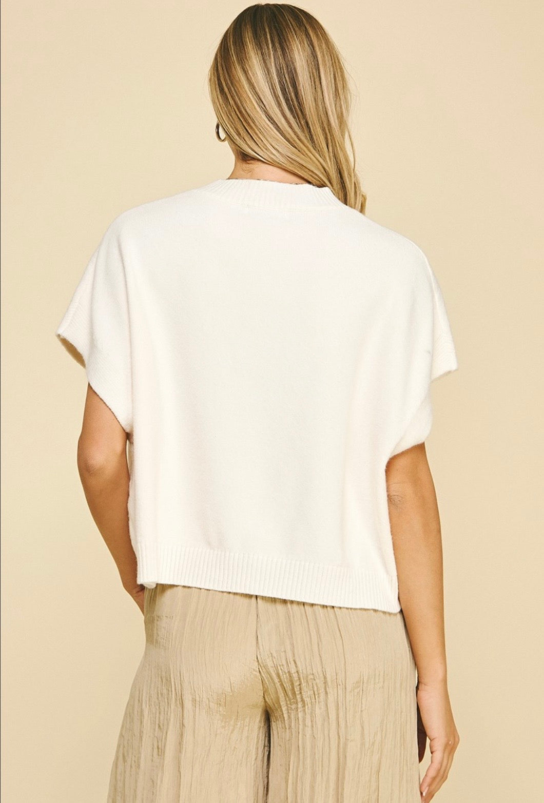 Dropped Shoulder Sweater Top
