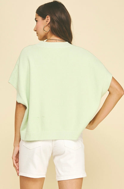 Dropped Shoulder Sweater Top