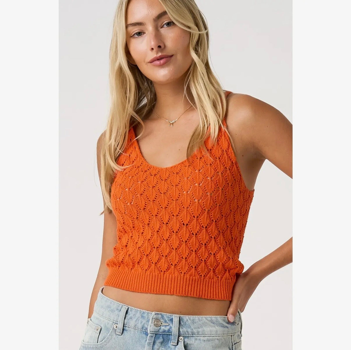 Shell Cropped Tank