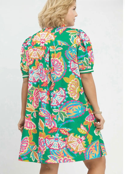 Paisley Tunic Dress Curvy