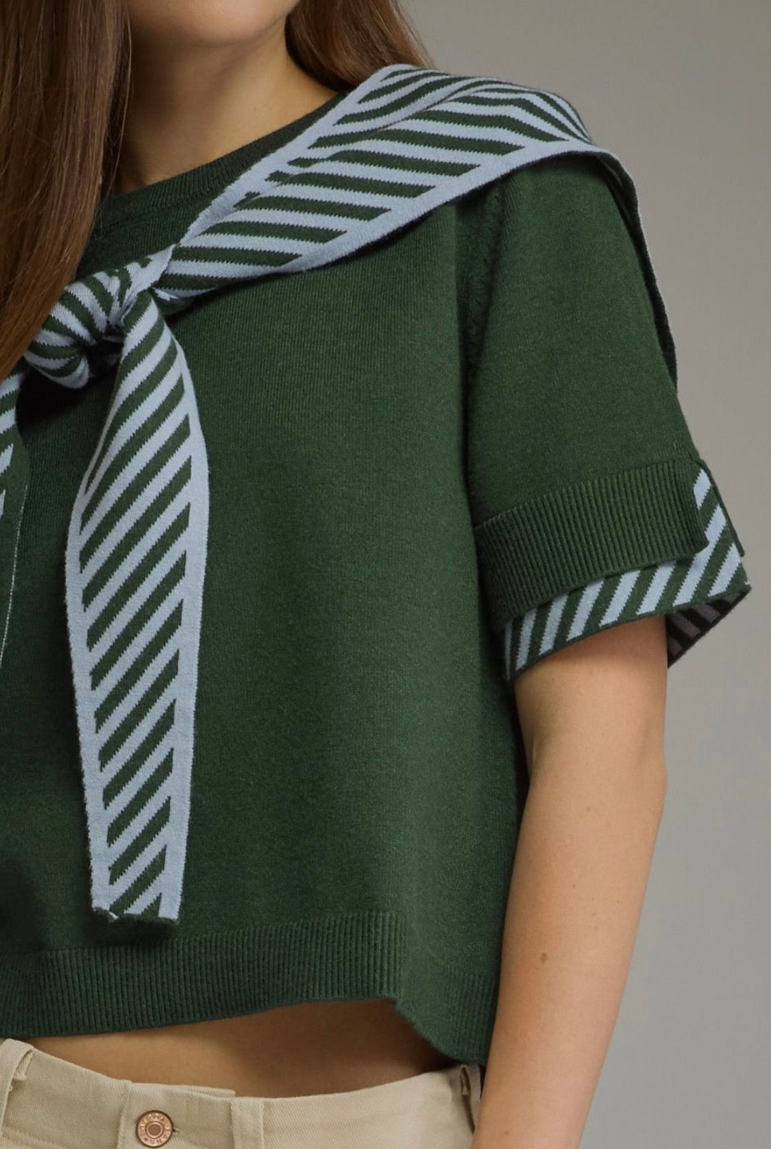 Scarf Knit Sweater