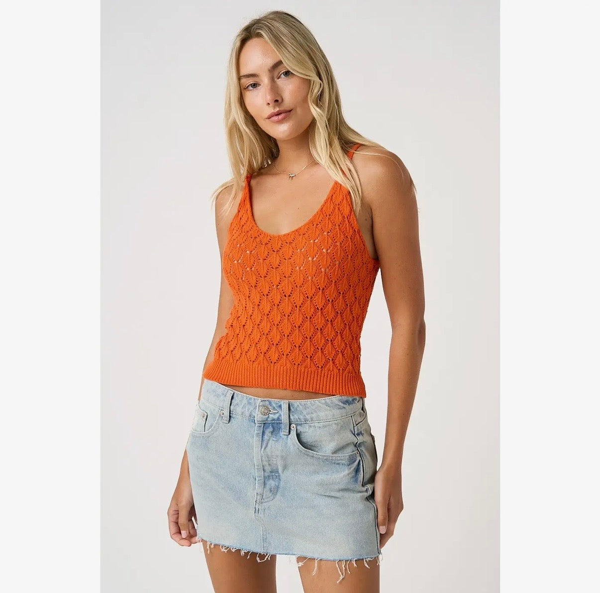 Shell Cropped Tank