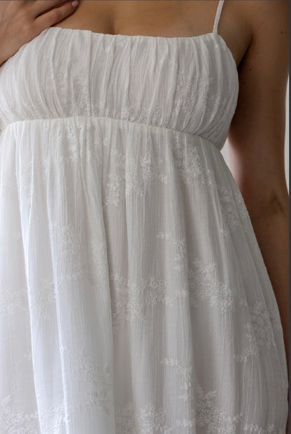 Embroidered Midi Dress