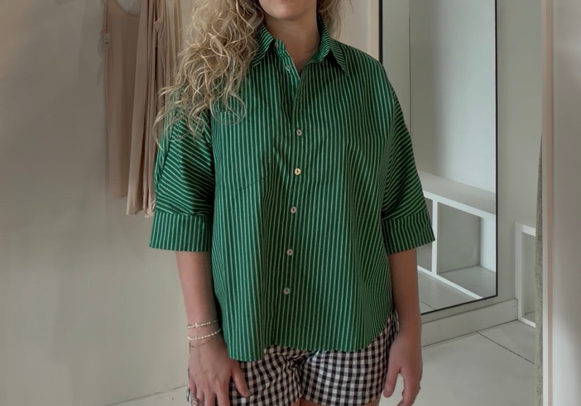 Striped Button Down Top