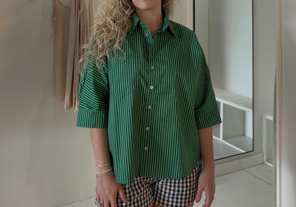 Striped Button Down Top