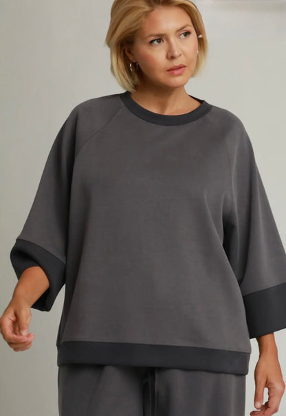Colorblock Crewneck Top