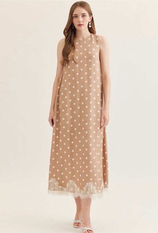 Polka Dot Midi Dress