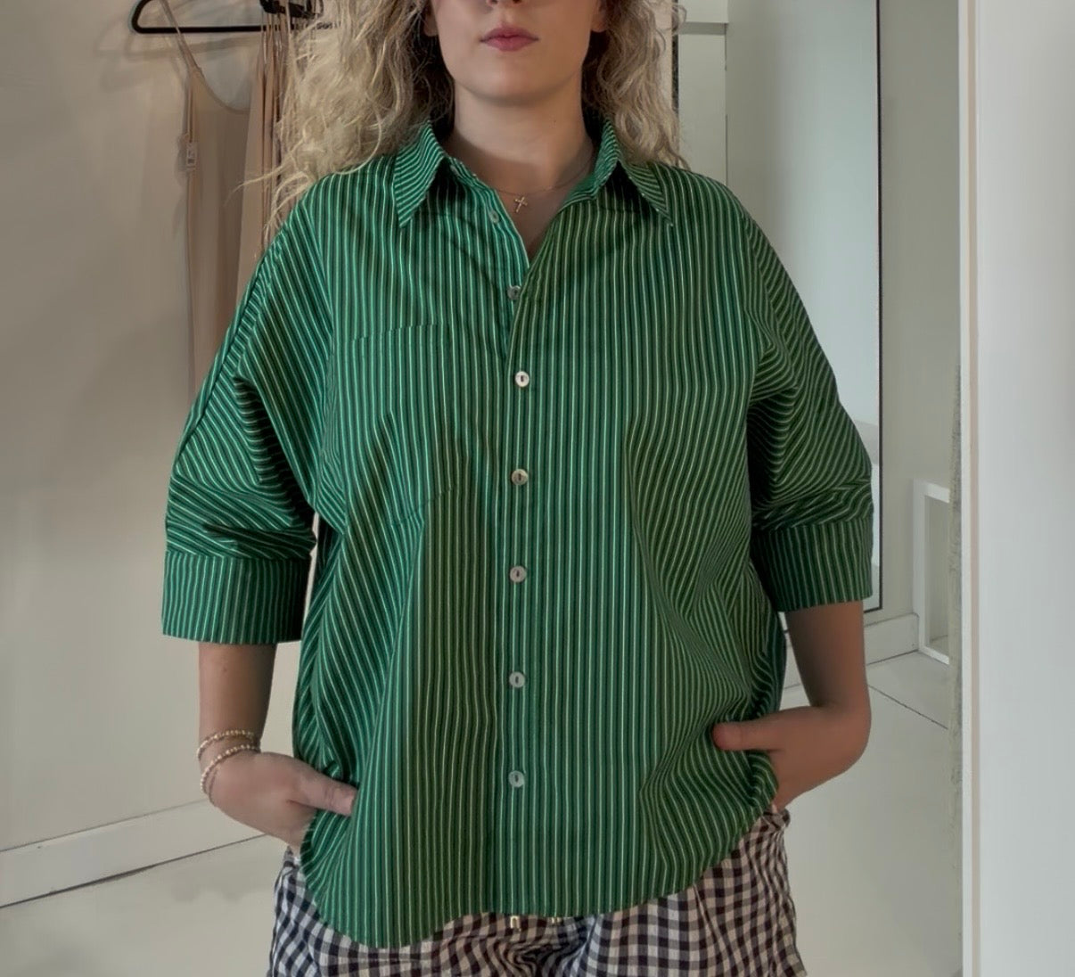 Striped Button Down Top