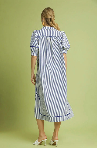 Striped Midi Dress