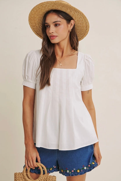 Sunday Pleated Blouse