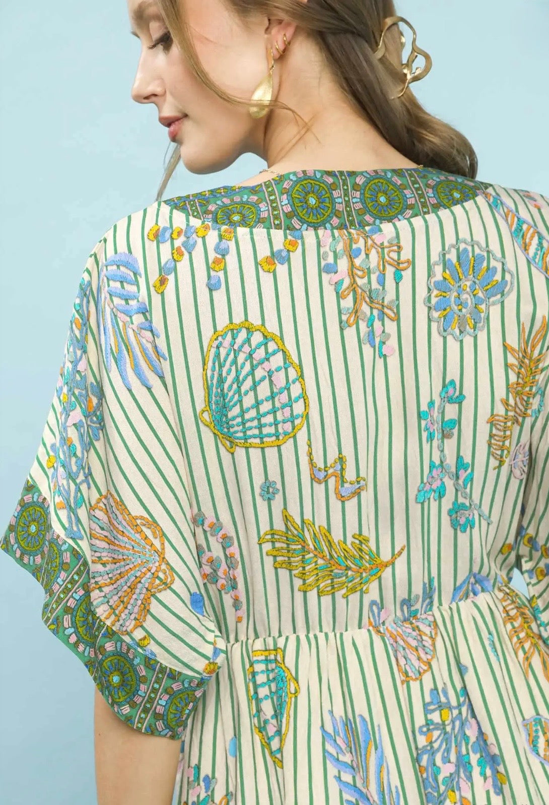 Shell Midi Dress