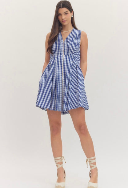 Gingham Mini Dress