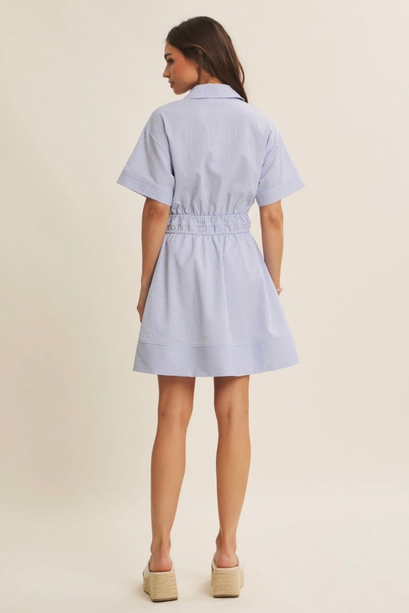 Button Down Mini Dress