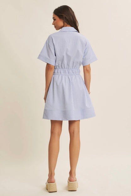 Button Down Mini Dress