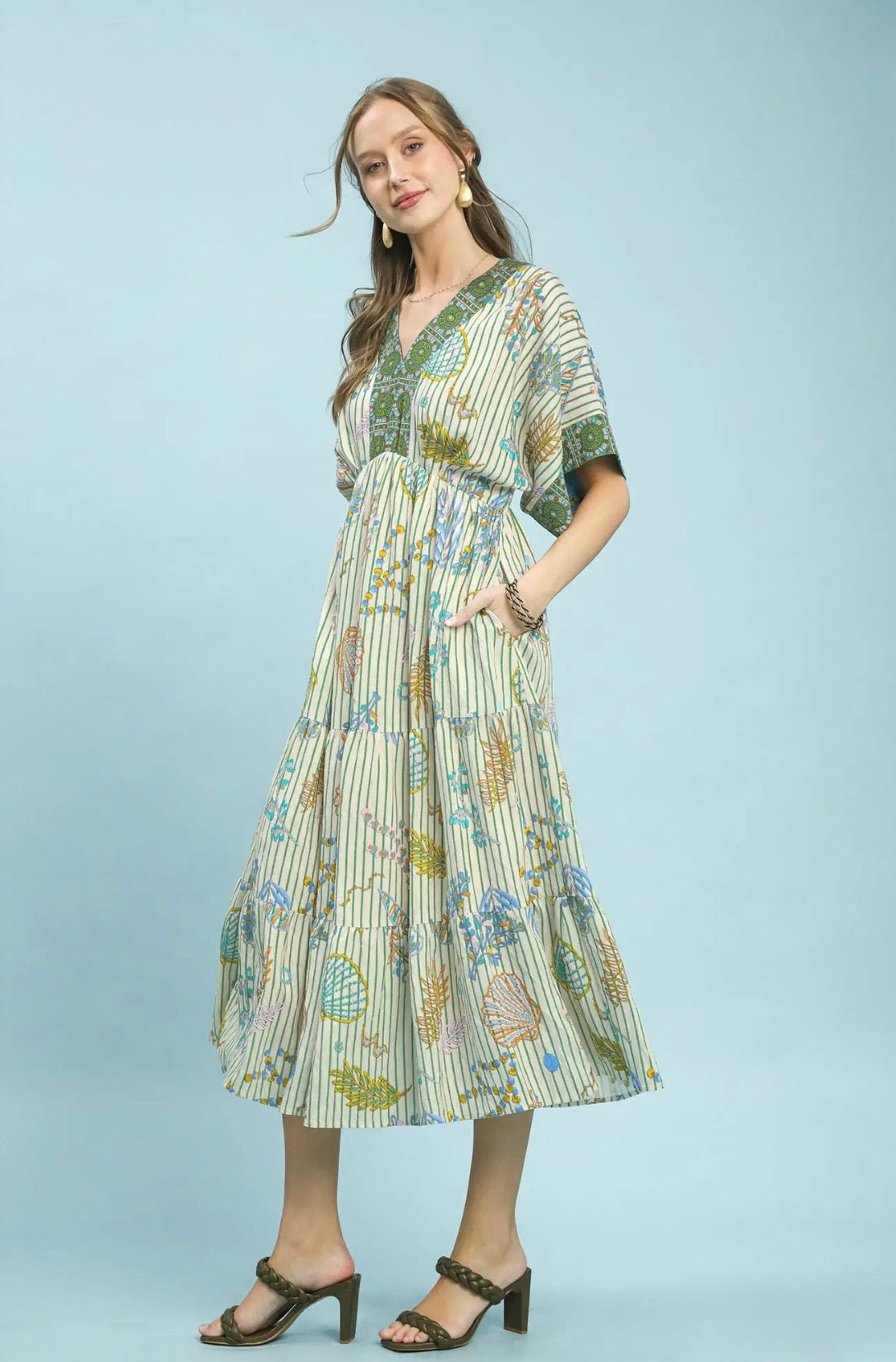 Shell Midi Dress